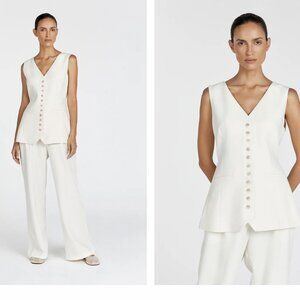 DISSH Celine Longline Vest Cream